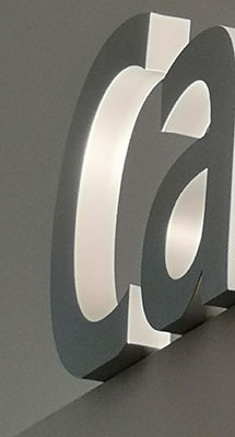 Letter C in the campus store sign